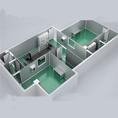 Купить Huuao ISO1-ISO8 Modular Cleanroom for Pharmaceutical Clean Room Partitions 50/75mm Thickness Z Lock EPS Sandwich Panel Cleanroom projects online manufacture