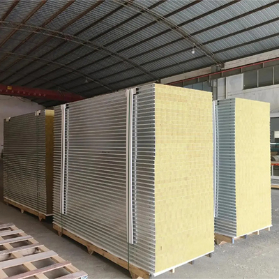 Купить Huaao 50 mm 75 mm 100 mm Customized Metal Sandwich Panels Heat Sound Insulation Clean Room Rock Wool Slate Rock Wool for Insulation online manufacture