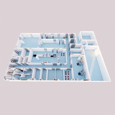 Модульное строительство чистых помещений Huaao для таких чистых зон, как лаборатории, чистые комнаты, больницы, компьютерные залы, пищевая промышленность