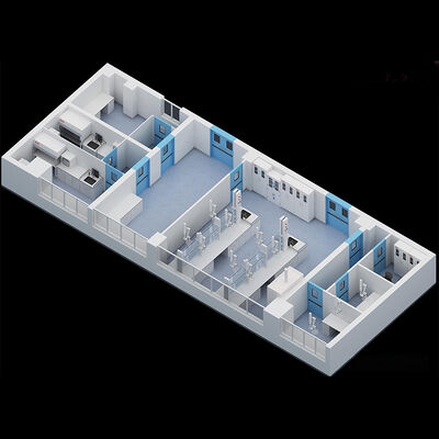 HUAAO Полиуретановое ядро Огнеупорное Легкий экологически чистый минималистический больница Чистая комната Прочистка от пыли Семинар сэндвич панели